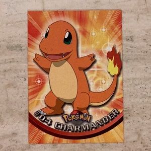 Charmander Topps 4 Pokemon Card 1999 TV Animation Edition 04 #04